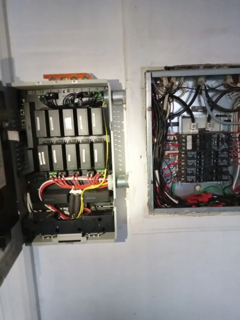 Electrical panel upgrade completed for Security Camera Wiring in Muleshoe